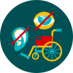 Pictogramme - UN SERVICE ACCESSIBLE ET INCLUSIF